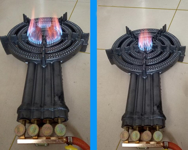 Arrabio de 4 tubos 4 quemadores de gas que acampan C50 del anillo